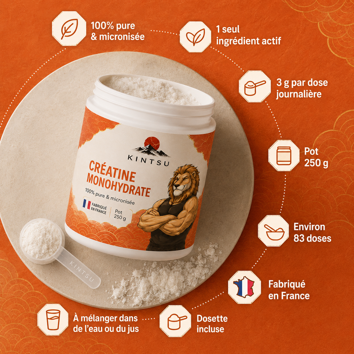 CRÉATINE MONOHYDRATE PURE
