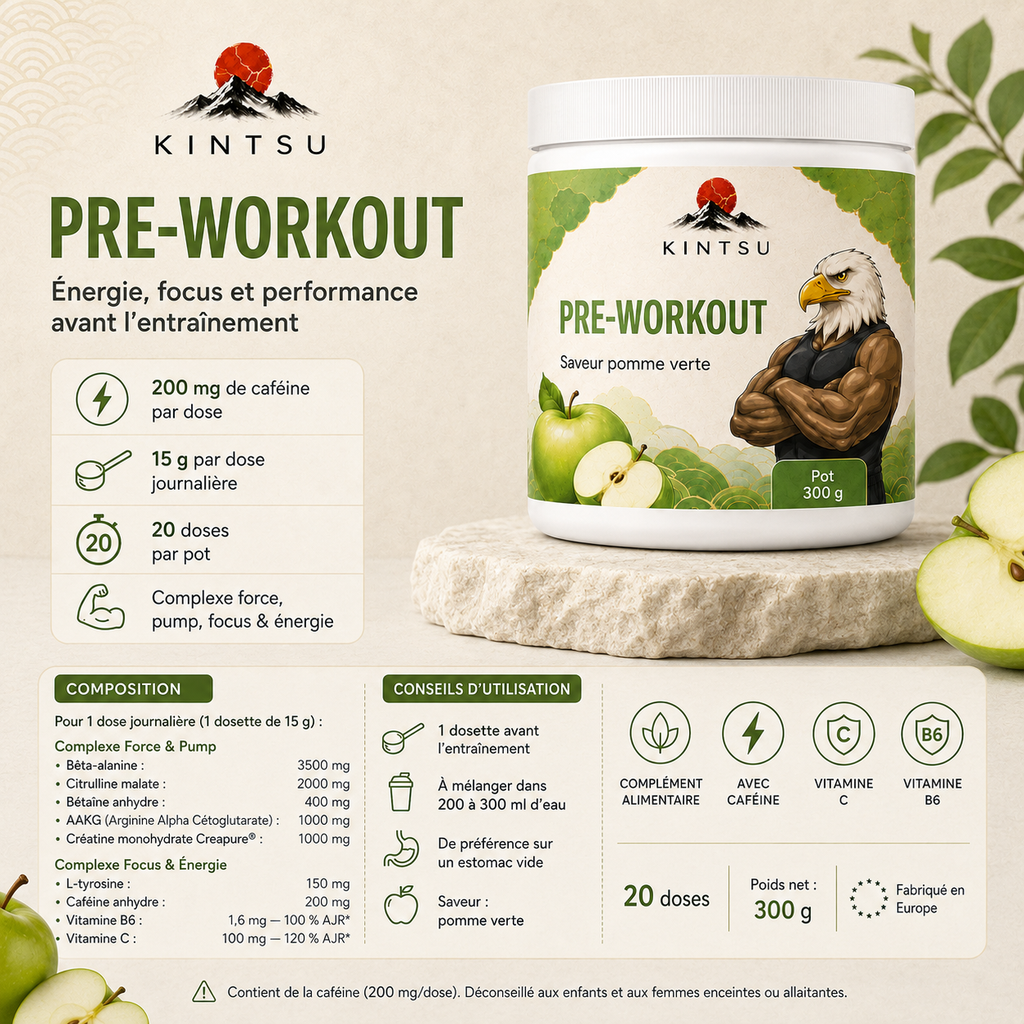 PRE-WORKOUT POMME VERTE